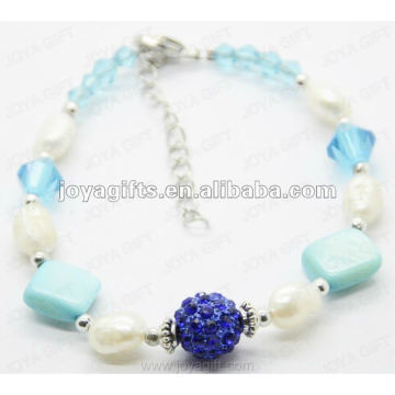 Fashion 2012 Joya Blue Pearl Shell perlé cheville